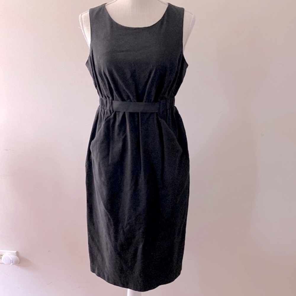 A Pea in the Pod Maternity women’s s/less black linen dress, elastic waist szM - Picture 1 of 12